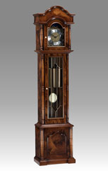 Grandfather Clock 517 Briar of walnut